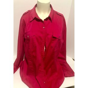 NYC Women’s Petite Shirt XL Fuschia Pink